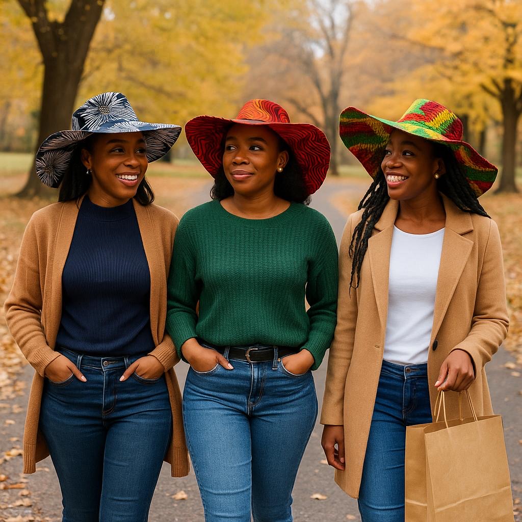 Ankara Cotton Wide Brim Hat – 100% African Print Fabric – Stylish Women’s Summer, Beach & Cultural Hat