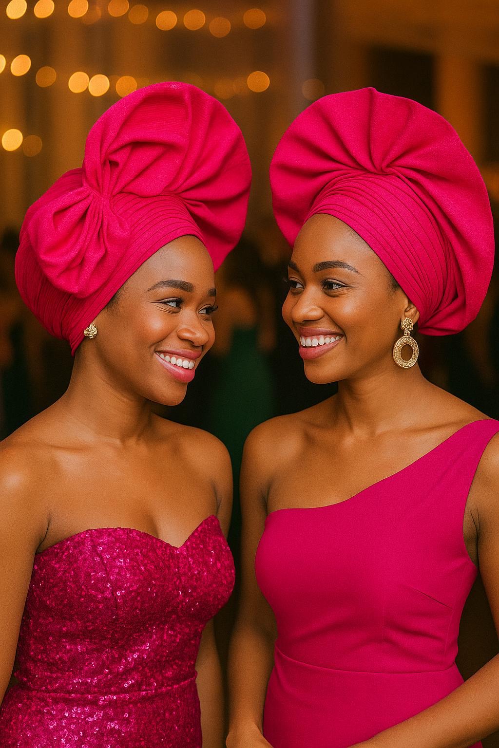 Auto Gele - Pre-Tied Nigerian Headwrap for Women | Ready to Wear African Head Tie for Weddings, Parties & Cultural Events
