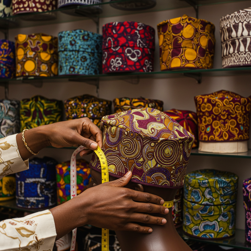 How To Measure Your Head Size for Traditional African Caps (Like the Fila)