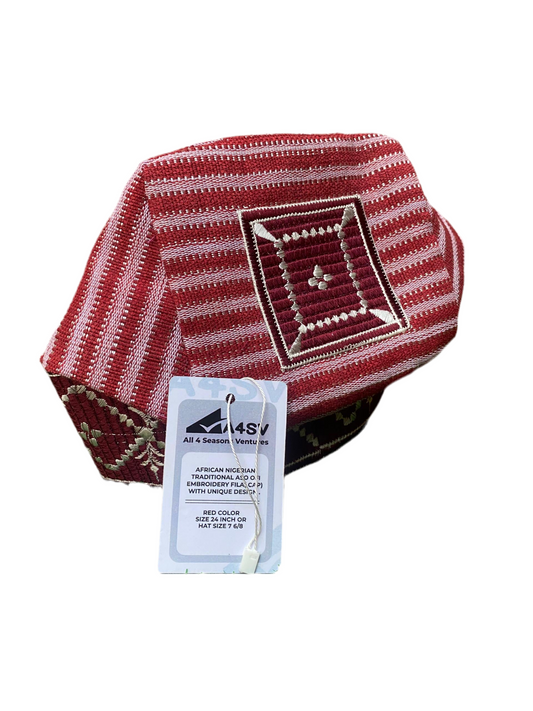 Nigerian Traditional Aso Ofi Fila Cap