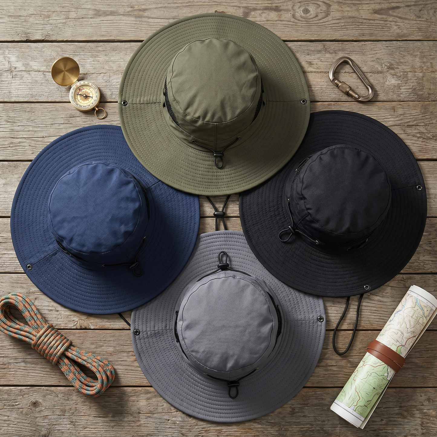Adjustable Outdoor Hiking Bucket Hats
