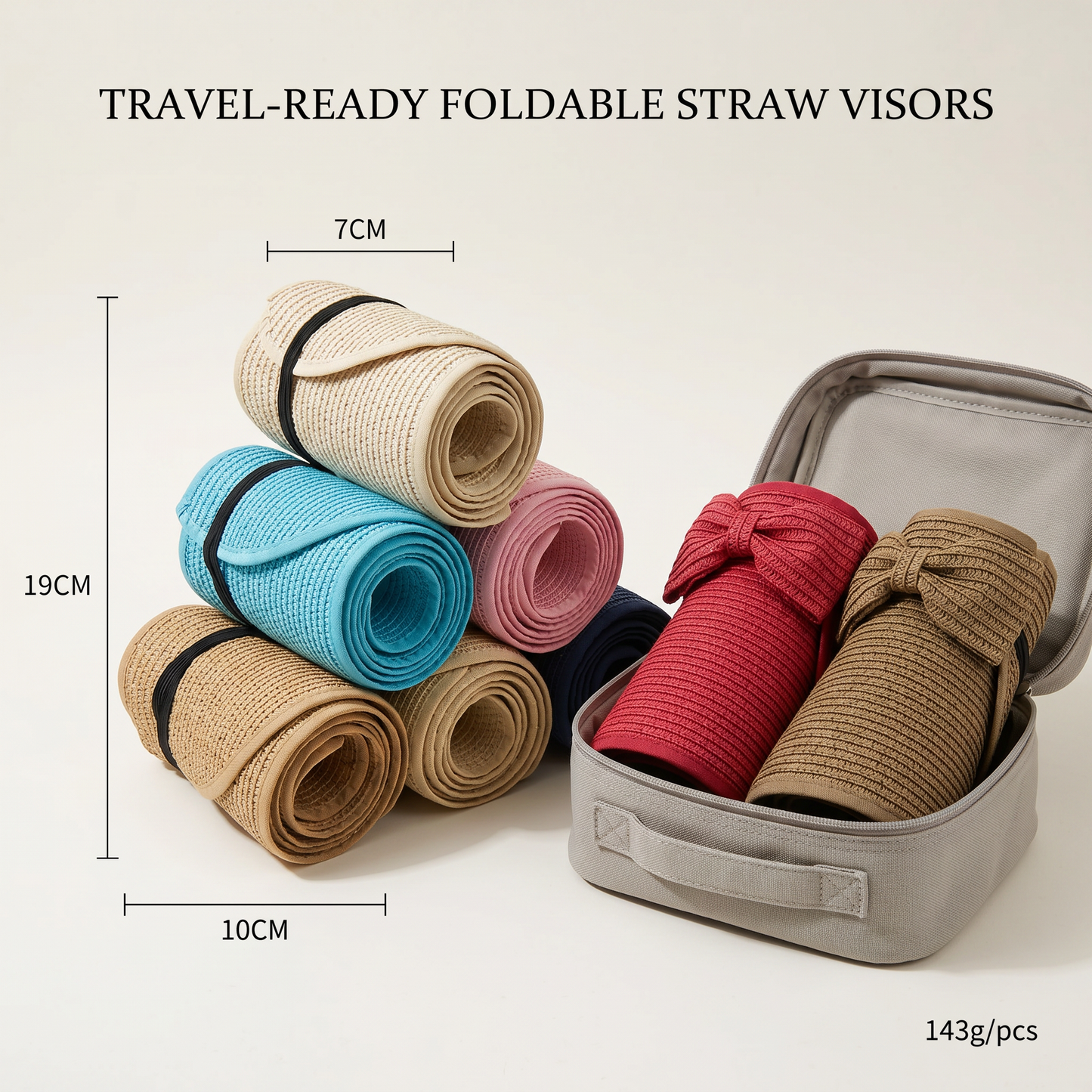 Adjustable Summer Foldable Straw Hat