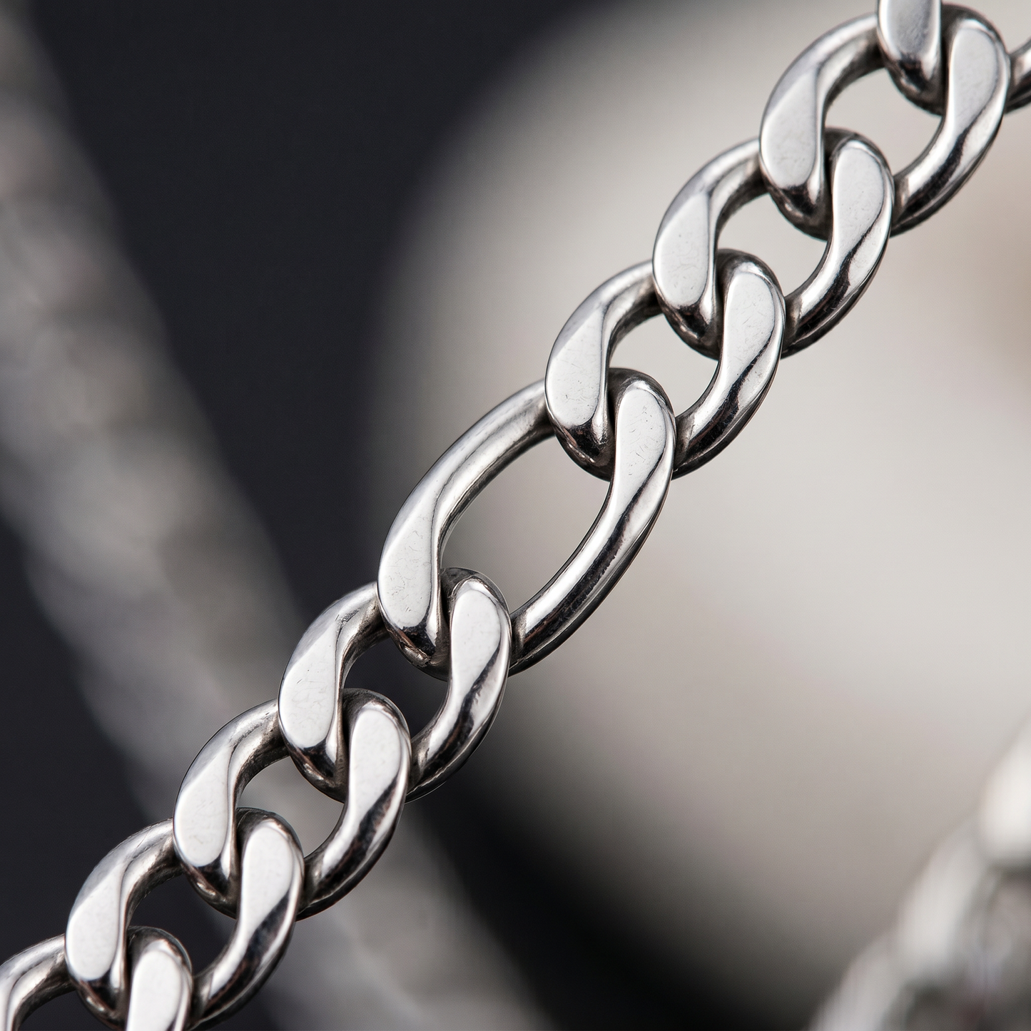 Gold/Silver Stainless Steel Necklace & Bracelet Chain Set for Men