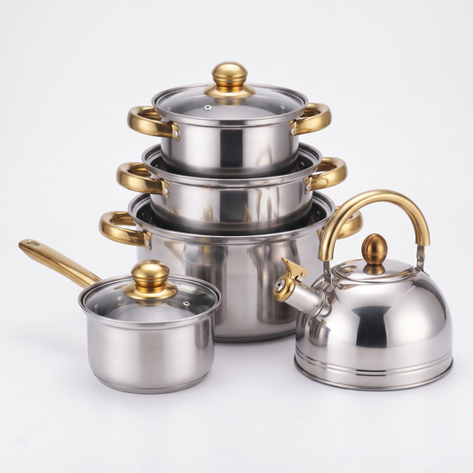 6PCS Multifunctional Set304 Stainless Steel Cookware Kitchenware Set