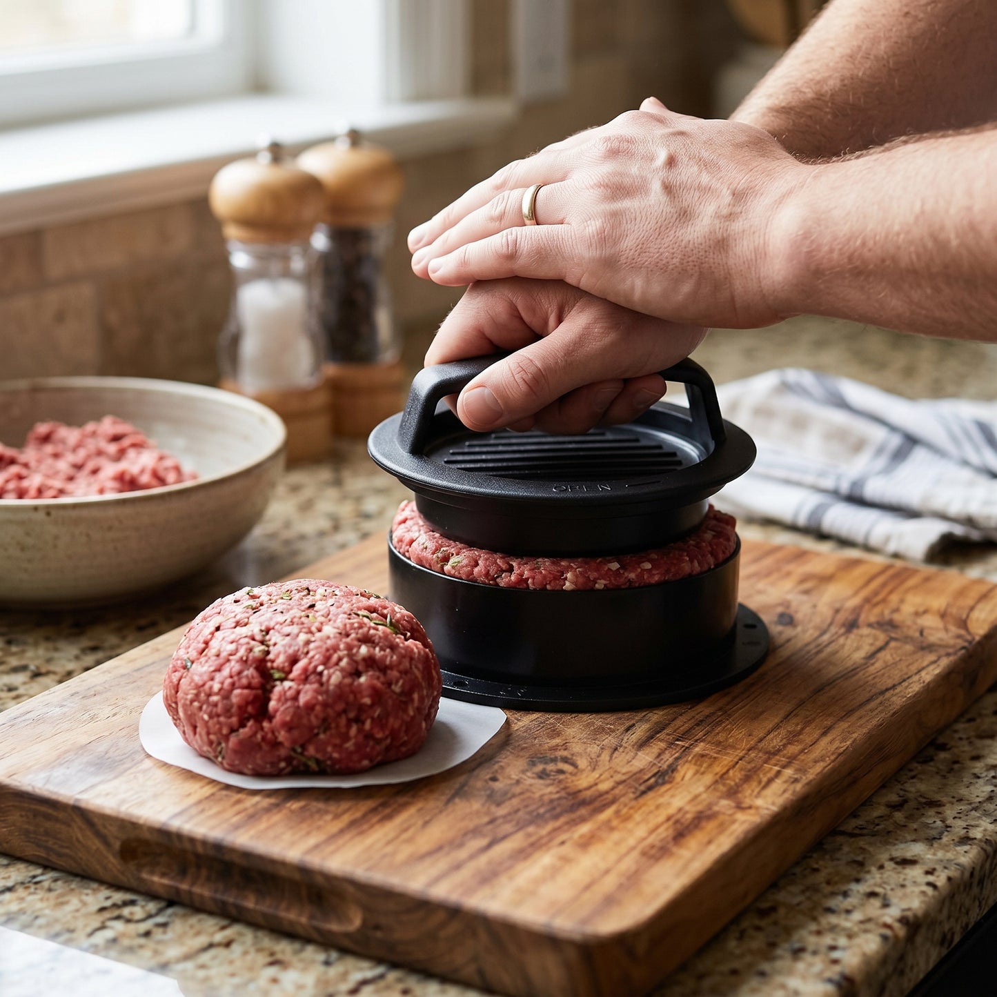 BBQ Hamburger Patty Press Kitchen Mold Tool