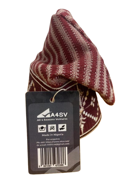 Nigerian Traditional Aso Ofi Fila Cap