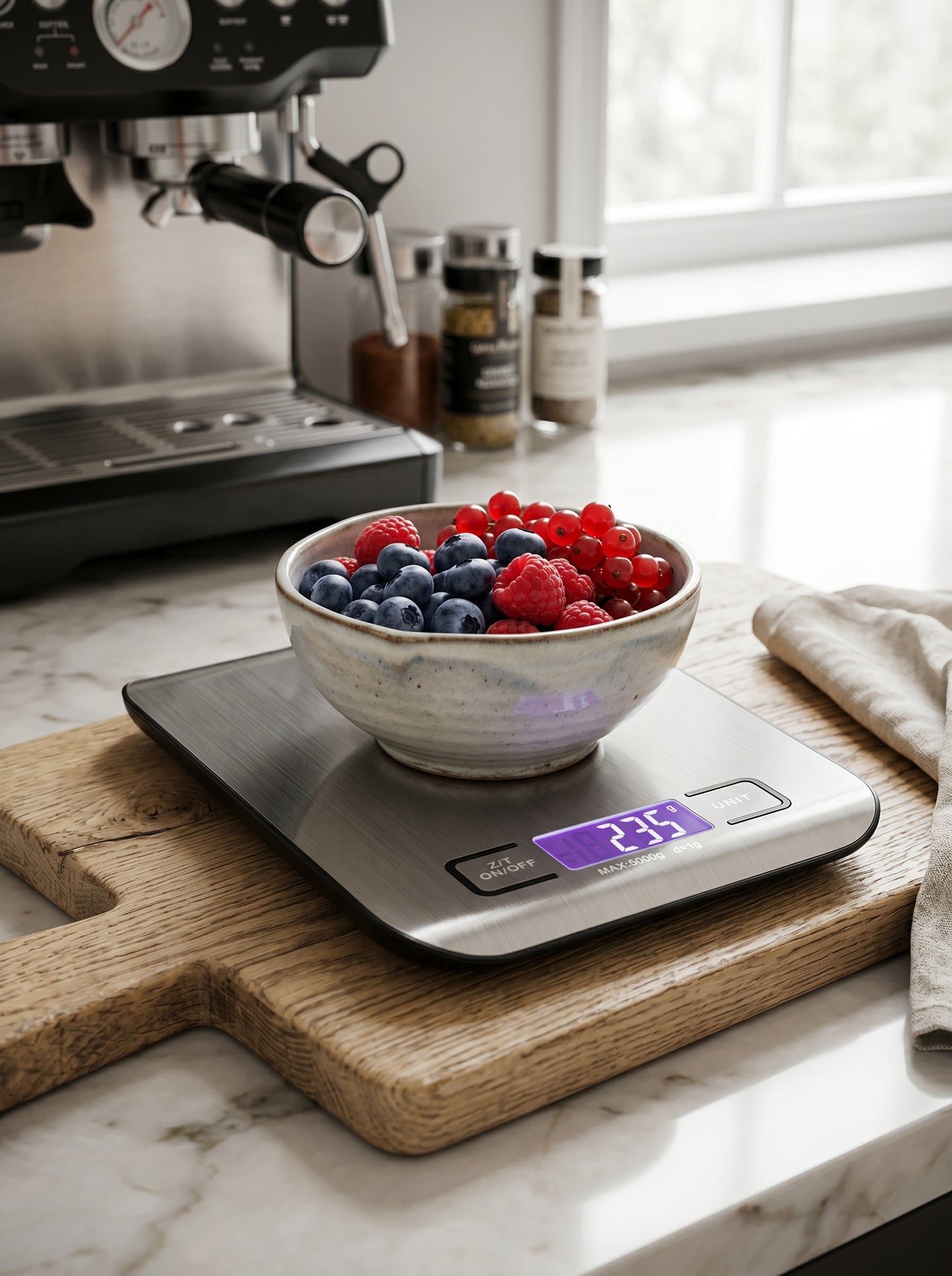 Rechargeable Stainless Steel Household Kitchen Scale