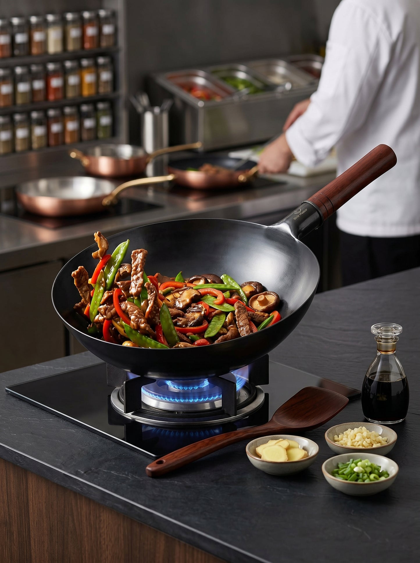 Wok No-Oily Non-Rusting Non-Stick Non-Cating High Quality Cooking Pan