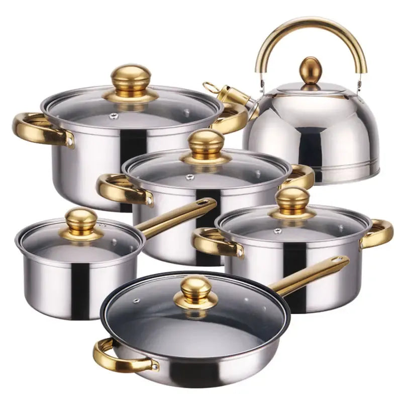 6PCS Multifunctional Set304 Stainless Steel Cookware Kitchenware Set